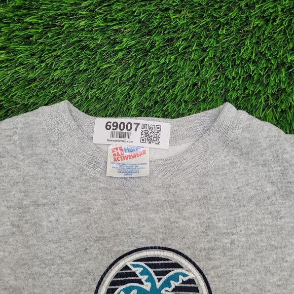 Vintage 90s Hanes Sweatshirt Womens Large 22x23 Gray USA - Picture 9 of 11